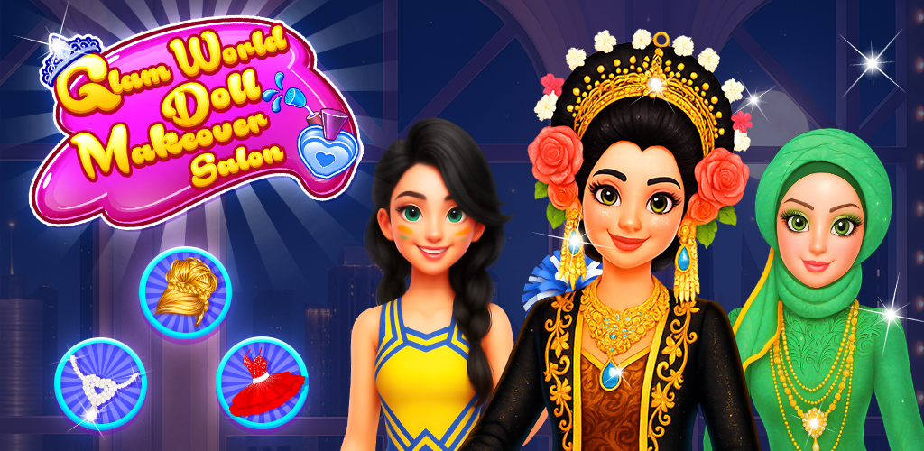 Glam World Doll Makeover Salon